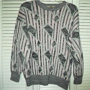 VINTAGE 80'S BLACK SHEEP LEADER IN THE FIELD SWEATER RIBBED ACRYLIC~MENS SIZE L